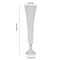 2 Pc Modern Crystal Trumpet Flower Silver Stand Crystal Vase For Wedding Decor